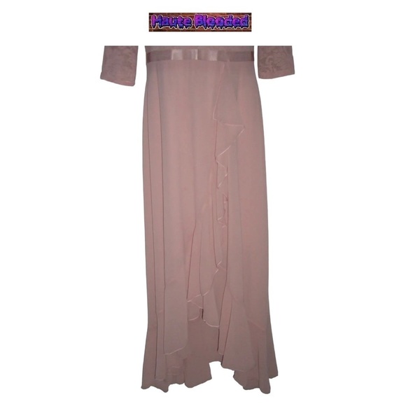 Miusol Pink Dress Lace Ruffle Party Wedding Princess Pretty Ribbon Coquette Sz L - Picture 8 of 12